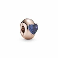 Pandora Charm - Blue Heart Solitaire Clip 789203C02  - One Size