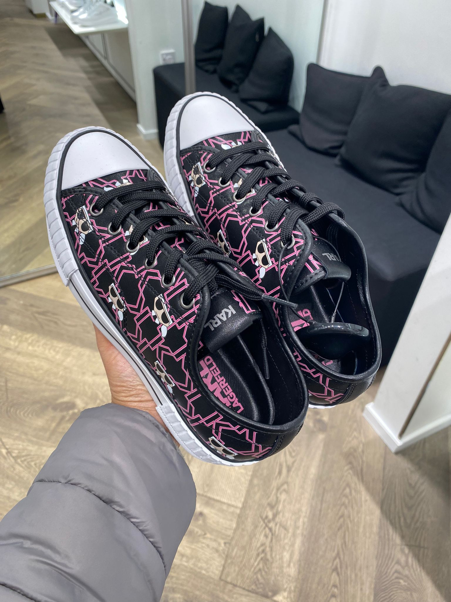 Karl Lagerfeld Sneaker - Black / Pink - Eur38/UK5/US7