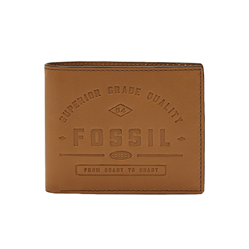 Fossil Men Wallet - Medium Brown - One Size