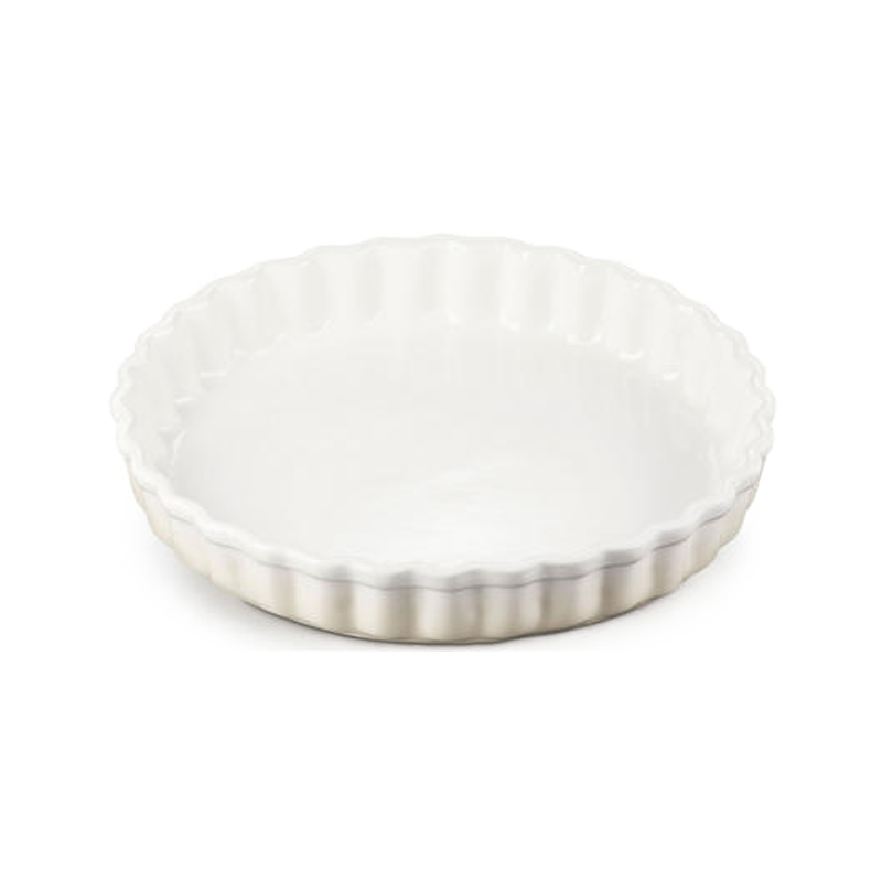 Le Creuset Fluted Flan Dish - White - 28cm