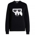 KARL LAGERFELD K/KOCKTAIL SWEATSHIRT - BLACK - SIZE S