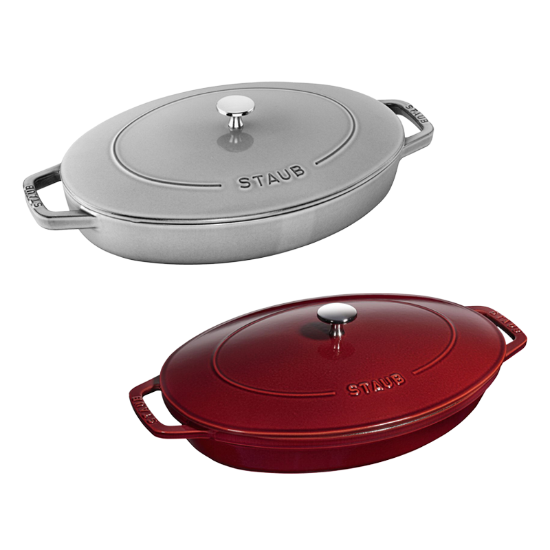 STAUB OVAL OVEN DISH WITH LID
