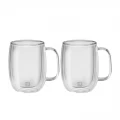 ZWILLING SORRENTO PLUS SET OF 2 COFFEA GLASSES WITH HANDLE - N/A - 355 ML