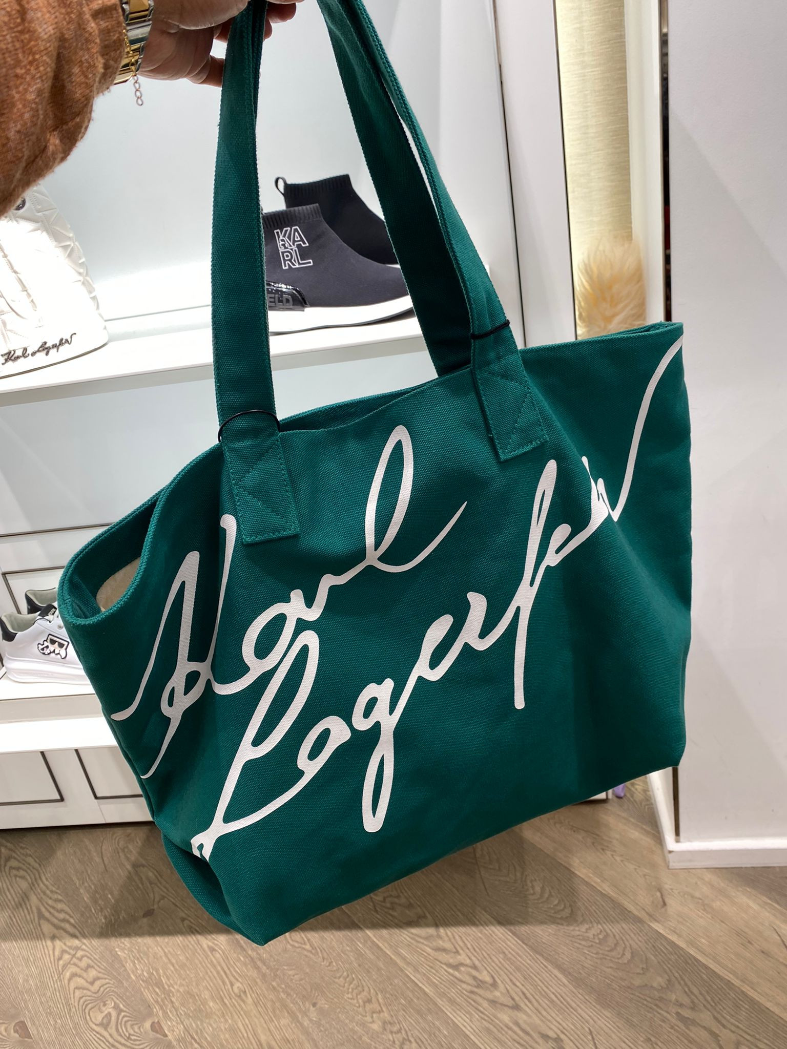 Karl Lagerfeld Tote - Evergreen - Large