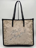 Karl Lagerfeld K/Style Striped Canvas Tote - Hazelwood - One Size 21UW3003