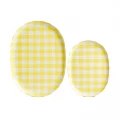 ZARA MELAMINE TRAY - GINGHAM - 22 X 30 CM