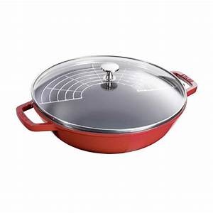 STAUB WOK WITH RACK 13192906B - Cherry - 30 cm