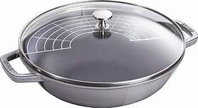 STAUB WOK WITH RACK 13192918B - Graphite Grey - 30cm