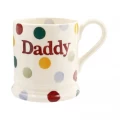 Emma Bridgewater Mug Seconds - Polka Dot Daddy - Small 1/2 Pint