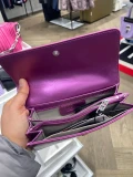 Karl Lagerfeld K/Stone Wallet - Metallic Fuchsia - 23WW3261 / 19 x 10 cm