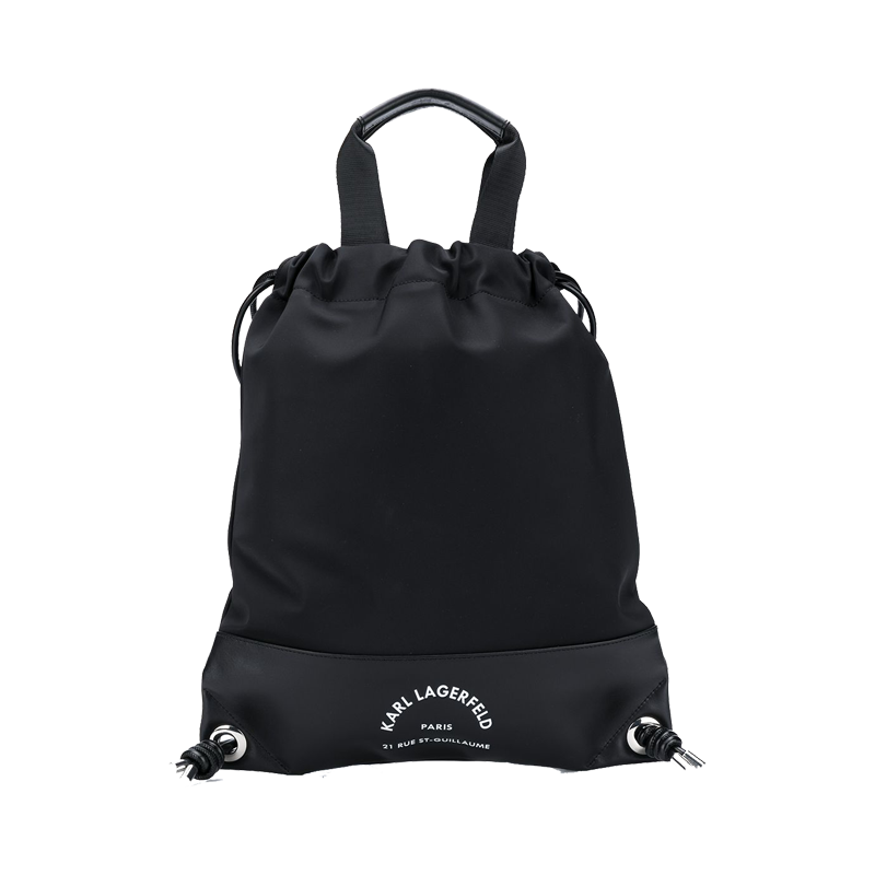 KARL LAGERFELD RUE ST. GUILLAUME FLAT BACKPACK 205W3096 - BLACK - ONE SIZE