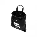 Karl Lagerfeld K/Ikonik Flat Backpack - Black/white - One Size