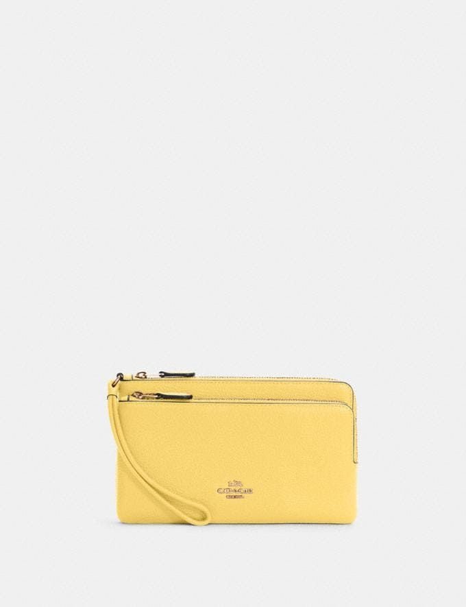 Coach Double Zip Wrislet - Retro Yellow - Medium / C5610