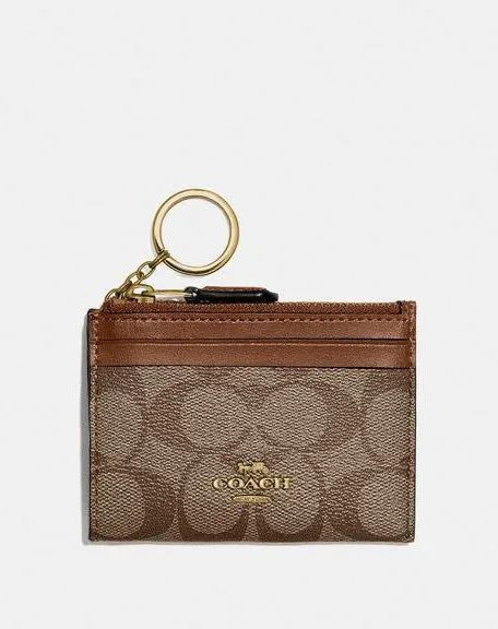 Coach keyring card case sale