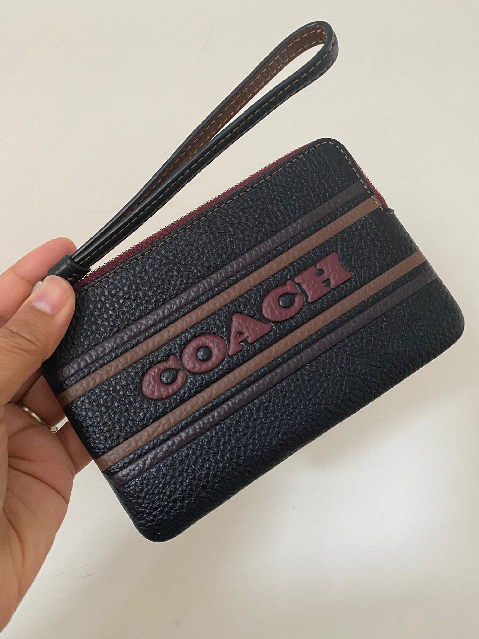 Coach Wrislet - CH311 / SV Black Saddle - 16 x 10 cm