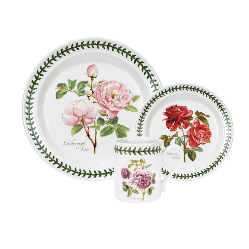 Portmeirion Botanic Roses - Botanic Roses BR81120B - Set of 18