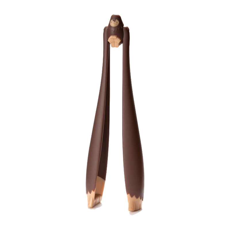 OTOTO BIG FOOT SALAD TONGS - BROWN - ONE SIZE