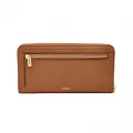 Fossil Logan RFID Zip Around Clutch Tan Multi SL7859231