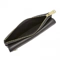 Fossil Preston Flap Leather Clutch Purse Black SL7347001