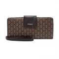 Fossil Madison Zip Clutch Black/ Brown SWL2245015