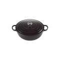 Le Creuset Signature Marmite / Round Stew Pot - Matte Black - 26cm (Black Inner)