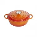 Le Creuset Signature Marmite / Round Stew Pot - Volcanic - 32cm