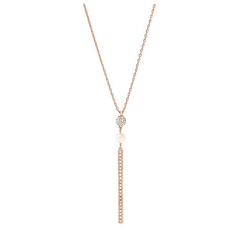 Fossil Necklace - Rose Gold-Tone Brass - JOA00568791