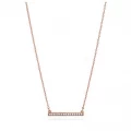 FOSSIL NECKLACE - BAR ROSE GOLD-TONE BRASS - JOA00112791