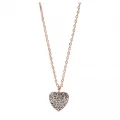 FOSSIL NECKLACE - ROSE GOLD-TONE BRASS PENDANT - JOA00579791
