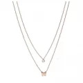 FOSSIL NECKLACE - ROSE GOLD-TONE STAINLESS STEEL CONVERTIBLE - JOF00564791