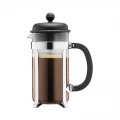 BODUM Cafeteria 8 Cup French Press Coffee Maker  - Black - 1 liter