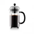 BODUM Chambord 8 Cup French Press Coffee Maker, Chrome, 1.0 l, 34 oz  - Chrome - 1 liter