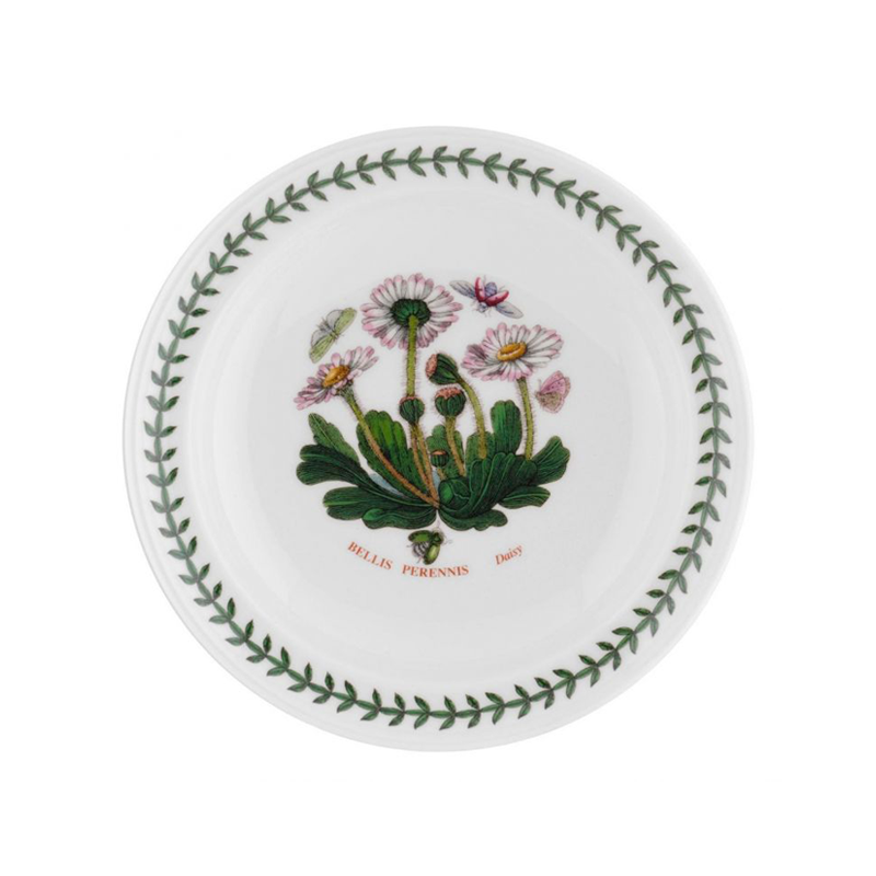 Portmeirion Botanic Garden Bread Plate Romantic Shape - No Guarantee of flower - 5 inch