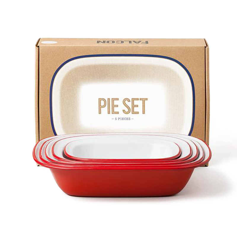 Falcon Pie Dishes - Pillarbox Red - Set of 6 - Pillarbox Red - Set of 5