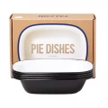 Falcon Pie Dishes - Coal Black - Set of 4