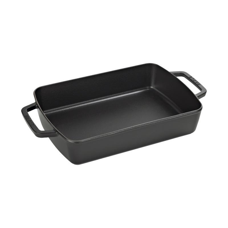 Staub Rectangular Baker 13093018B - Graphite Grey - 30cm X 20cm