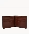 Fossil Tyler RFID Bifold Men's Wallet - Chocolate Brown