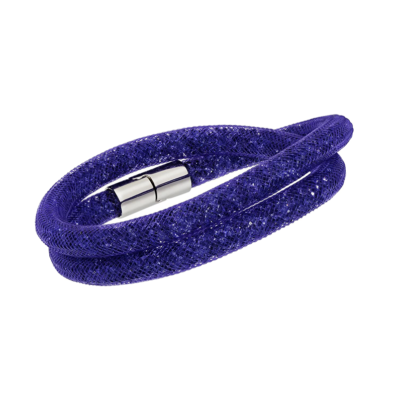 Swarovski Stardust Bracelet - Dark Purple - 40 Cm - 5089834