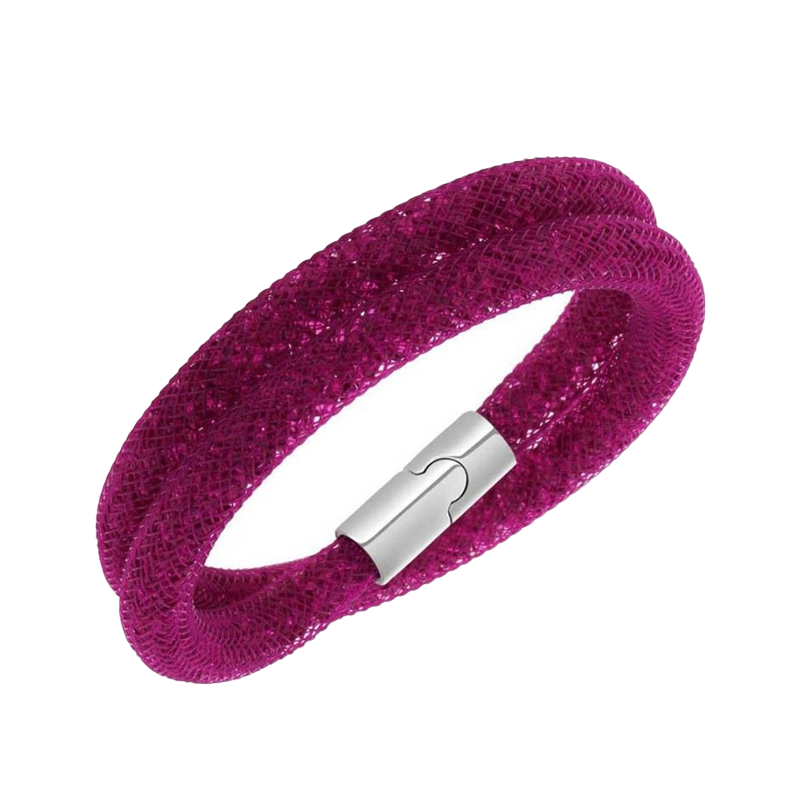 Swarovski Stardust Bracelet - Dark Pink - 40 Cm - 5089833