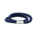 Swarovski Double Tube Bracelet - Montana Blue - 40 Cm - 5092090