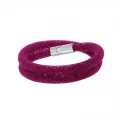Swarovski Stardust  Bracelet - Dark Pink - Size M - 5102547