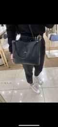 Furla Dafne Hobo - Nero / Black - Small with long strap