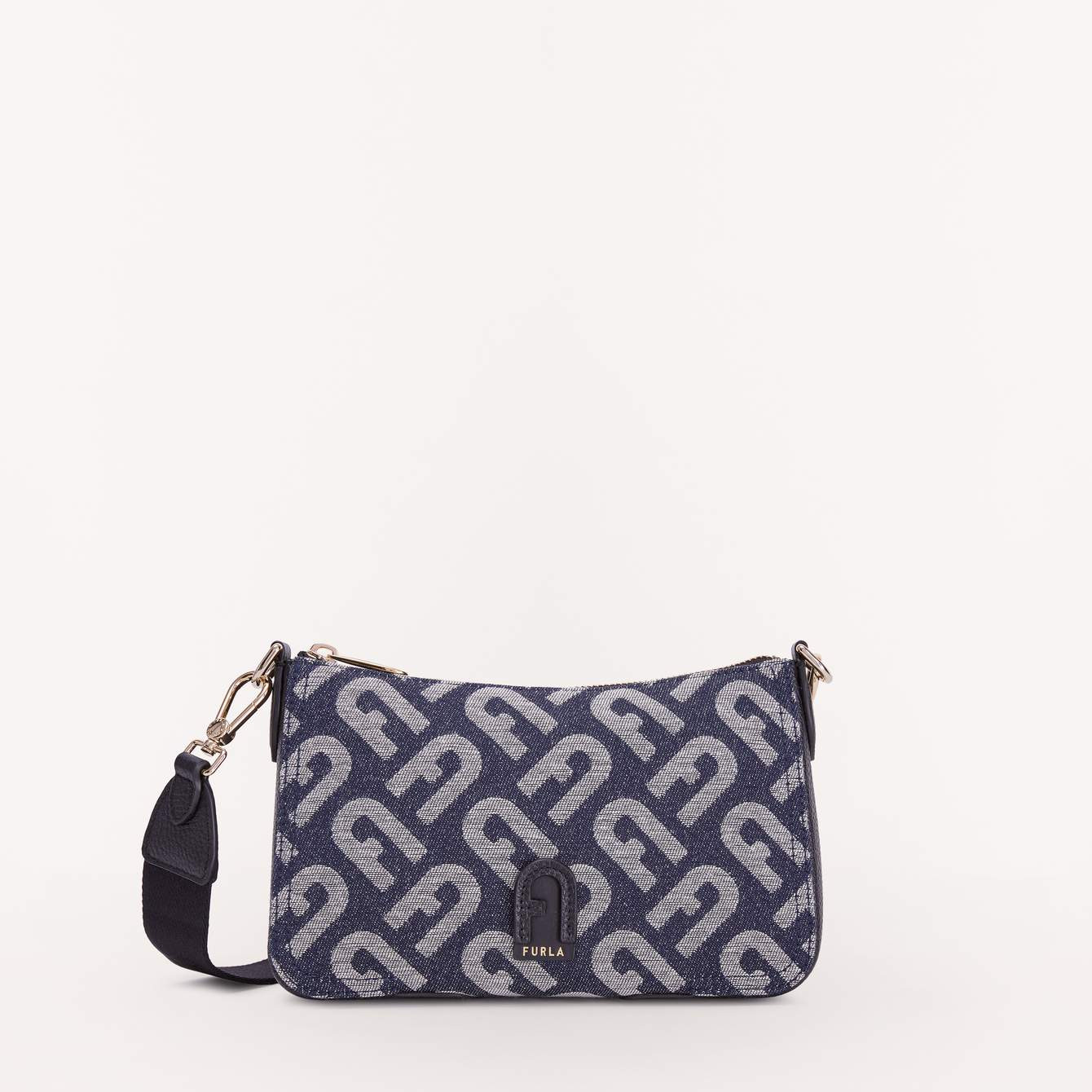 Furla Atena Crossbody - Toni Blu Denim - Small