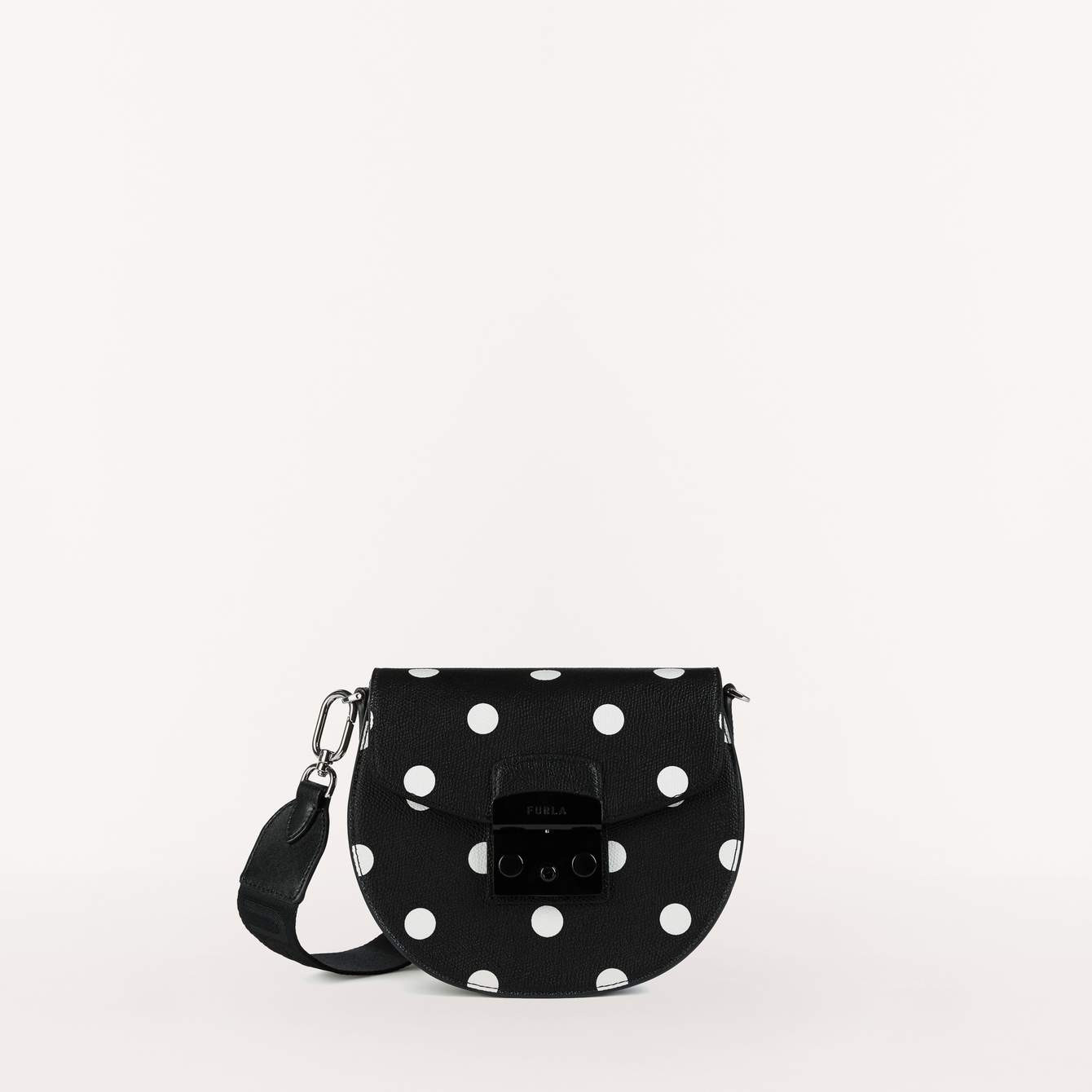 Furla Metropolis Polkadot Crossbody - Toni Nero - Mini