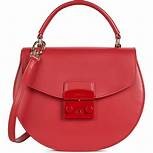 Furla Metropolis Top Handle / Crossbody - Round / Ruby - Small