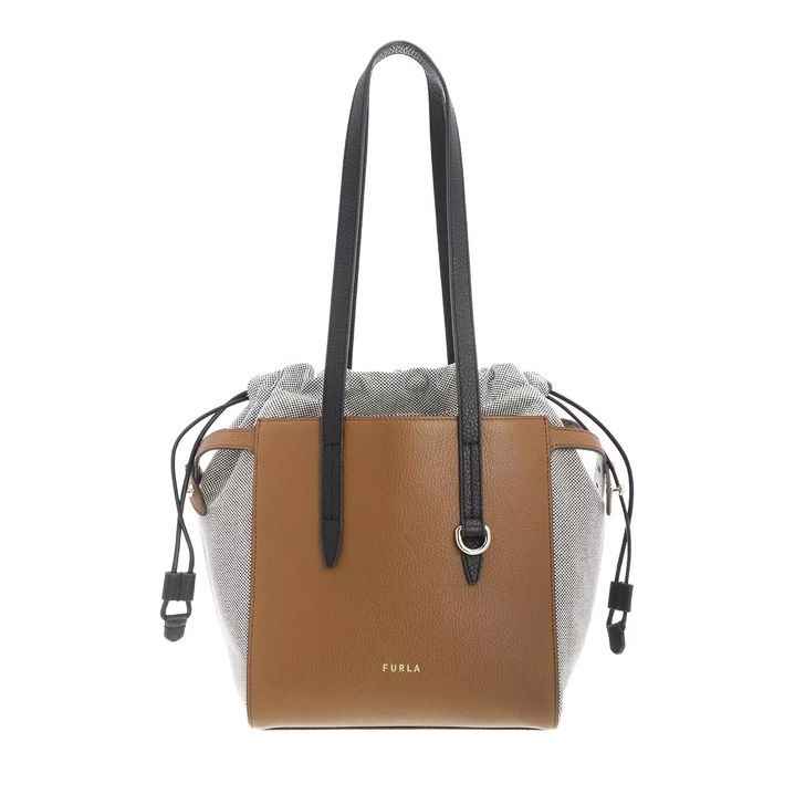 Furla Net Hobo - Cognac/Nero - Medium