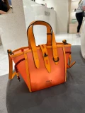 FURLA NET HOBO - ARANCIO - SMALL WITH LONG HANDLE