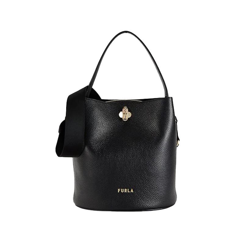 Furla Danae Bucket Bag - Black - Small