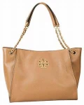 Tory Burch Britten Slouchy Tote - Bark - One Size 73503