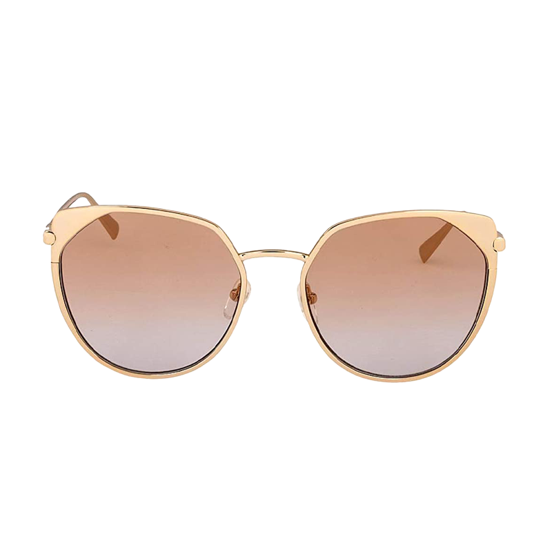 Longchamp Round Cat Eye Sunglasses - LO102S 55000LUM024 - Gold - 58 mm